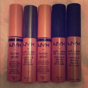 Nyx Lip cream and glosses